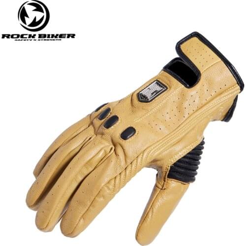 Motorcycle Cycling Touch Screen Gloves Full Finger Protective Gears Leather Glove Motocross Winter Bike Riding Mens Gloves