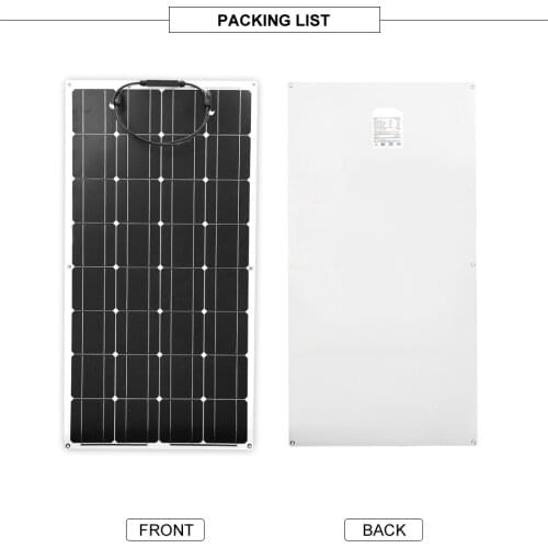 PET film panel Solar monocrystal semi-flexible photovoltaic panels 100W12V18V