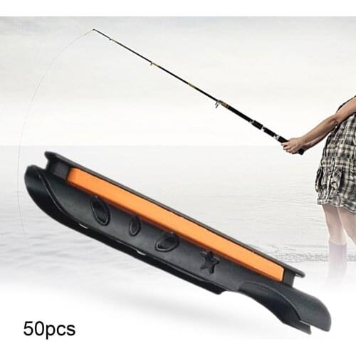 Plastic winding plate fishing rod guard line plate fishing clamp rod convenient line clamp telescopic fishing rod accessories