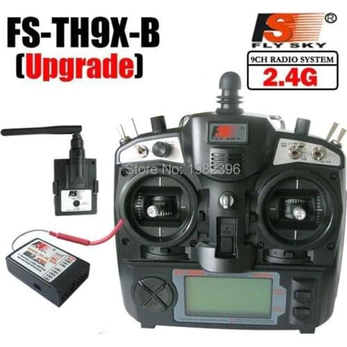 FlySky 2.4G 9CH Radio Set System transmitter FS TX TH9X FS-TH9X + RX FS-R8B receiver for rc helicopter quadcopter controller