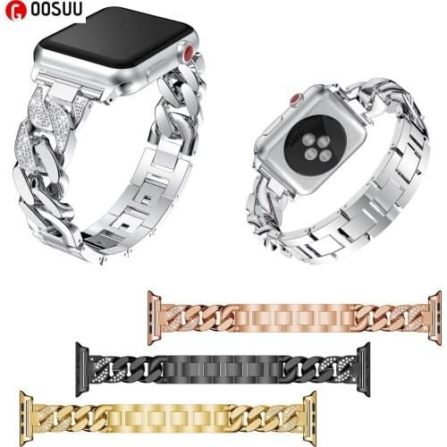 For Apple Watch Band 44mm 40mm 42mm 38mm Bracelet Stainless Steel Belt Watch Strap for Apple Watch SE Series 6 5 4 3 2 Wristband