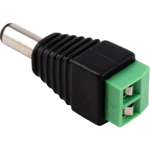DC12V Plug Adapter Connector Male For 5050 3528 LED Strip Light Power Supply