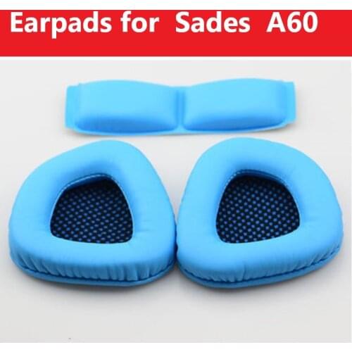 Replacement EarPads Foam Cushion Headband Pads for Sades A60 Headphones Headset Repair Parts Pillow EarMuff for Sades A 60