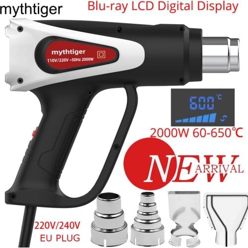 Blu-ray LCD Display Shrink Wrapping Heat Gun Air Dryer For Soldering Hot Air Gun Thermoregulator Thermal Blower Plastic Welder