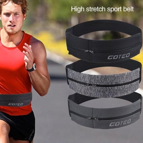 Universal Ultra-thin Belt Sports Running Waist Bag Portable Outdoor Gym Bags Mens Belt Bag Phone Pouch Zipper Fanny Packs