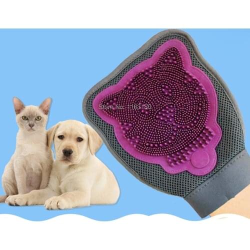 12pcs/lot Pet Dog Cat Grooming Bath Brush Comb Hair Glove Massage Mitt Pet Dog Bath Product