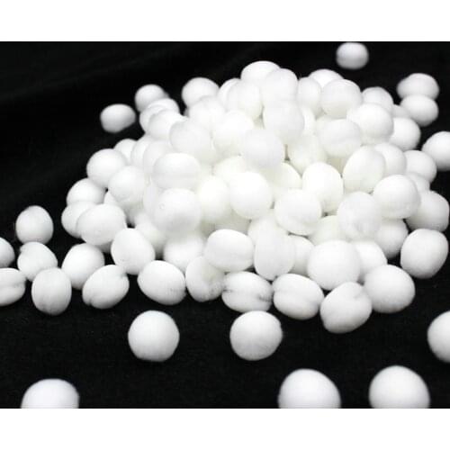 2000pcs bag of Acrylic Pom Pom, Pompom, Destash Art supplies, Craft supplies - 10mm -12mm white color