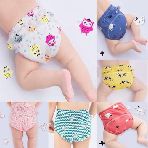 Newborn Baby Training Diapers Adjustable Cloth Diapers Underwear Pant Diaper Cover Reusable Washable Baby Nappies Infant Panties