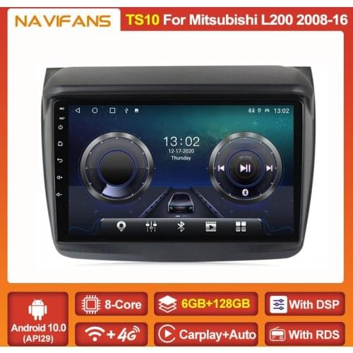 Android 11 8Core Auto Audio For Mitsubishi Pajero Sport 2 L200 Triton 2008 - 2016 Car Radio Multimedia Video Player GPS Dvd 2Din