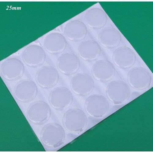 Free shipping: 1000 pcs/lot 25mm 3D Round Clear Epoxy Sticker Round Resin stickers for Decoration DIY Jewelry Finding Carfts