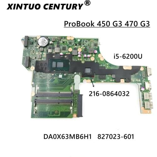 DA0X63MB6H1 X63 827023-001 827023-501 827025-501 827025-501 828422-001 828422-501 I5-6200U R7-M340 2GB for HP PROBOOK 450 470 G3