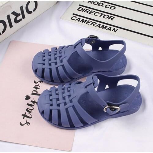 2021 Kids Sandals Baby Girls Toddler Soft Non-slip Princess Shoes Candy Beach Shoes Boys Casual Roman Slippers Children Sandals