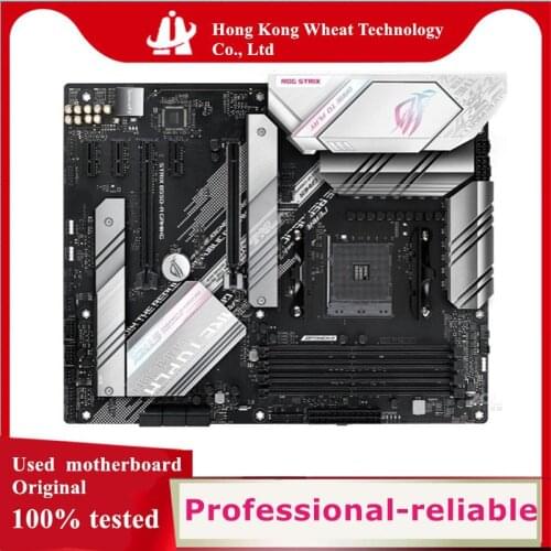 For ASUS ROG STRIX B550-A GAMING Motherboard Socket AM4 DDR4 M.2 nvme ssd For AMD B550 Used Original Desktop Mainboard