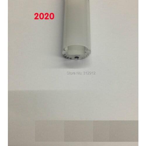 RA-2020;1M long LED aluminum profile(anodized silver color) with PC cover;for flexibe or hard LED strips