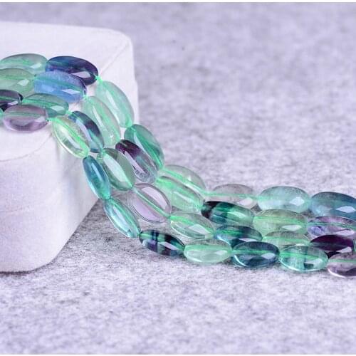 ICNWAY 12*16mm natural gemstone fluorite rose quartz oval loose beads DIY bracelet necklace earrings making jewelry 15inch