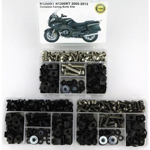 Fit For BMW R1250RT R1200RT 2005-2013 Motorcycle Complete Fairing Kit Full Fairing Bolts Kit Screws Speed Nuts Clips Steel