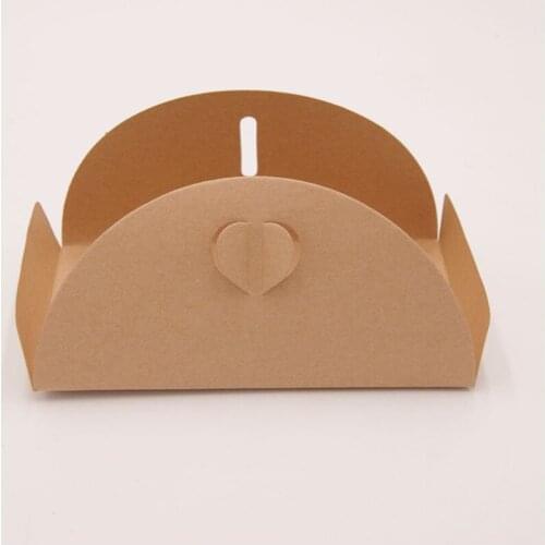 5pcs Retro kraft paper love buckle envelope 2 size Postcard card invitation packaging heart Gift Envelope 175*110mm