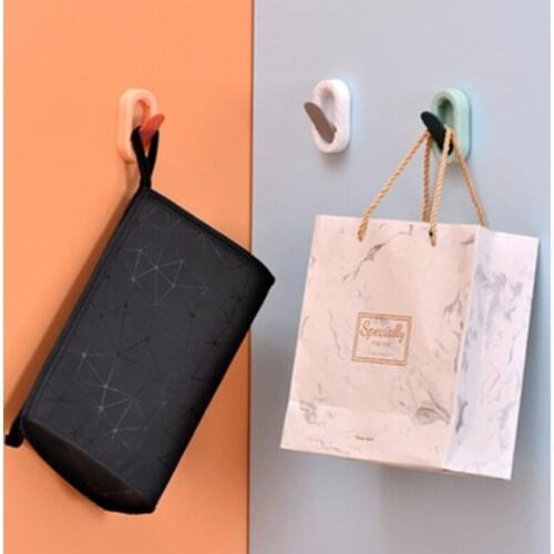 Creative Cute Hook Traceless Wall Strong Load-bearing Adhesive Wall Hanging Wall No Punching Paste Clothes Hook