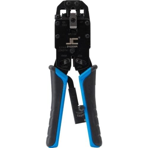 Multi-function 10P10C 8P8C 6P6C Crimping Pliers RJ50 RJ48 RJ12 Crystal Head Crimping Tool Network Crimping Tool