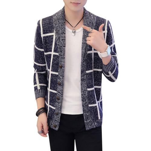 Fashion Winter Jacket Sweater Men Coat Thickened Loose Sweater Mens Youth Mens Cardigan Free Shipping