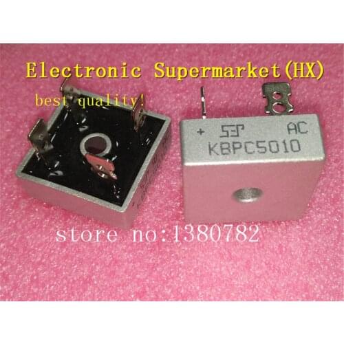Free shipping 10pcs/lot KBPC5010 5010 BRIDGE DIODE GPP 50A 1000V KBPC In stock