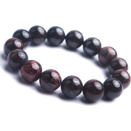 Genuine Natural Purple Sugilite Round Loose Stone Beads Women Lady Charm Fashion Bracelet 14.5mm