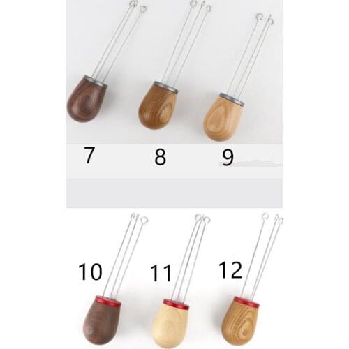 New 50pcs/lot Solid wood handle Needle Coffee Tamper Coffee Distributor Leveler Tool Needle Type Coffee Powder Distributor