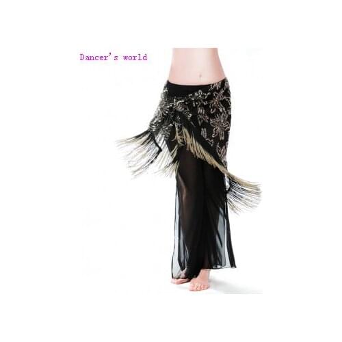 Wholesale belly dance clothes Embroidery sequins belly dance hip scarf for women belly dance chain girls belly dance belt