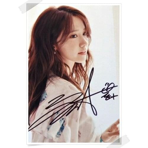 SNSD Yoona autographed signed original photo 4*6 inches collection new korean freeshipping 02.2017 01