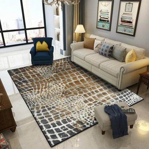 3D Printed Personalized Crocodile Carpet Grid Animal Striped Pile Rug Living Room Bedroom Bedside Mat Corridor Decorative Square