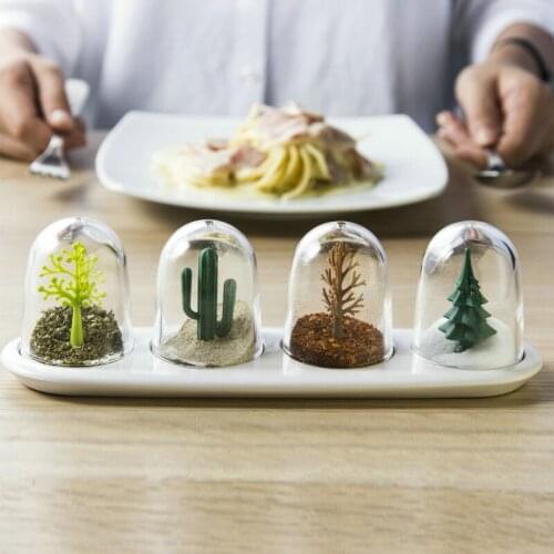 Luxury Hotel Restaurant Seasoning Tool Set Kitchen Salt Pepper Condiment Spice Jar Seasoning Shaker Cruet Bottle