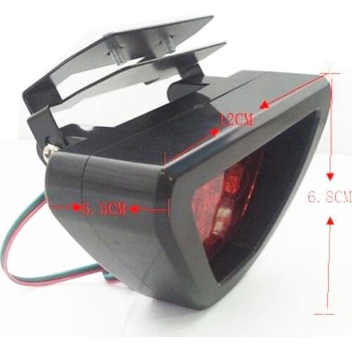 WTS car styling led brake lights Universal Sporty F1 Style Triangle LED Rear Stop Brake Light RED Car Accessories white 6000k
