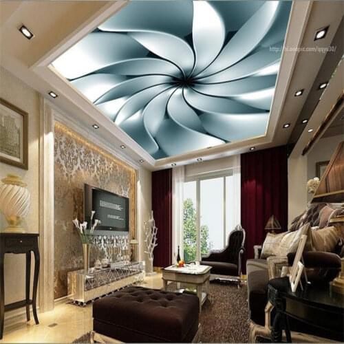3d wall paper for ceiling custom newest 2016 3d ceiling Abstract metal modern kitchen wallpaper Non-woven ceiling-wall-paper