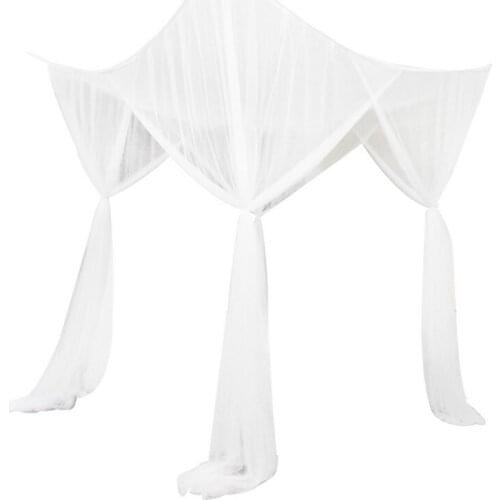 190x210x240cm 4 Corner Bed Netting Bed Mosquito Net Square Bedding Accessories Doors Mosquito Net Summer Home Textile