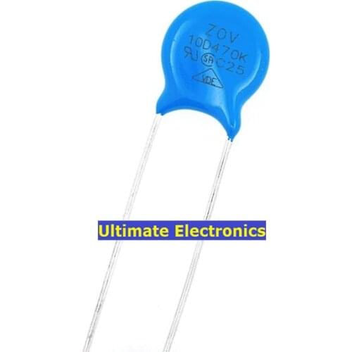 50pcs Varistors 10D470K 47V Metal voltage dependent resistor