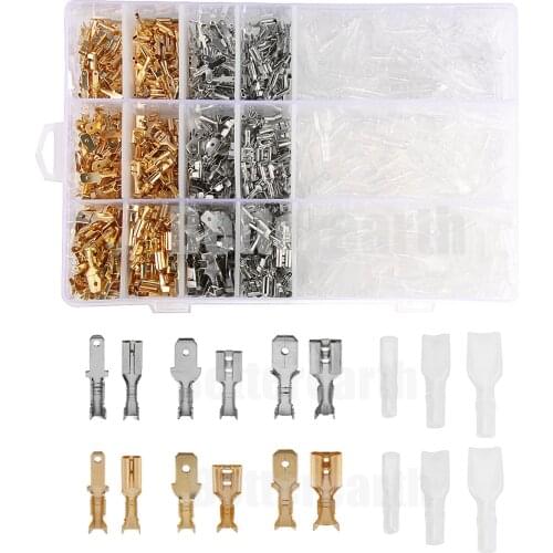 900PCS 2.8/4.8/6.3mm Crimp Terminals Insulated Seal Electrical Wire Connectors Crimp Terminal Connector Assortment Kit