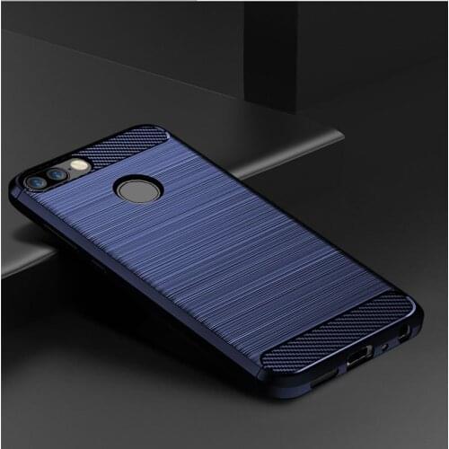 Shock Absorption Cover Soft TPU Anti Scratch Carbon Fiber Back Original Case for Huawei Honor 9 Lite Cover Cases