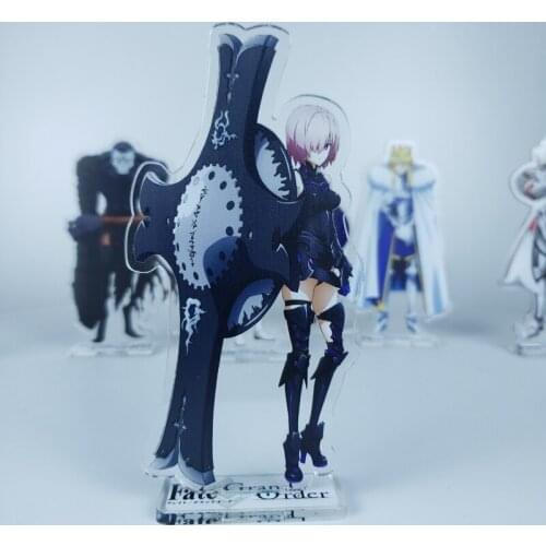 Anime Fate Grand Order FGO Jeanne d'Arc Saber Alter Merlin Cosplay Acrylic Stand Figure Double Side Model Desk Decor Toy Gifts