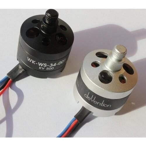Brushless Motor,Air Model Outer Rotor Brushless Motor with Ball Bearing, Positive/negative Thread, KV500, 8mm Thread XD