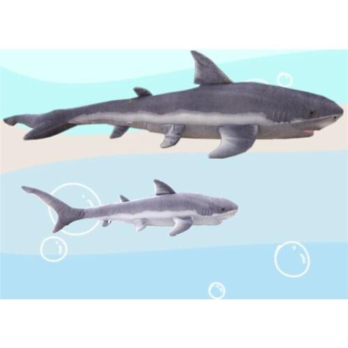 100/140CM Big Soft Simulation Lifelike Shark Plush Toys Cool Plush Stuffed Dolls Kids Children Boys Animal Pillow for Birthday