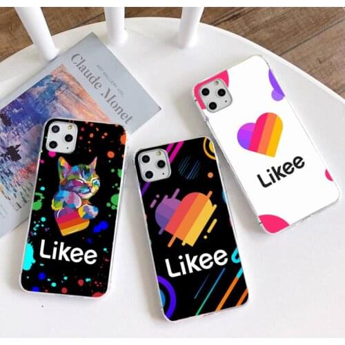 Likee app logo cat bear love heart Phone Case for iphone 12 pro max 11 pro XS MAX 8 7 6 6S Plus X 5S SE 2020 XR cover