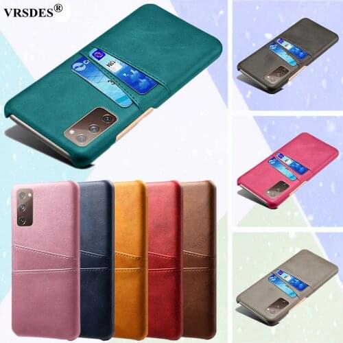 Card Slots Cover PU Leather Case For Samsung Galaxy S20 FE 5G Note 20 Ultra A10 A20 A30 A40 A50 A70 A21S A31 A41 A51 A71 M31 M51