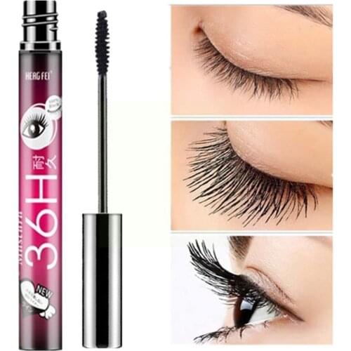 Black Mascara Waterproof 4D Silk Fiber Mascara Extension Fast-dry Mascara Thick Curling Lasting Natural R3O3