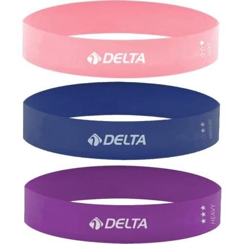 Delta 3'lü Aerobics Tape Latex Tape Set Pilates Yoga Tire Set