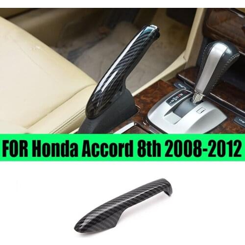 For Honda Accord Crosstour 8th 2008-2013 ABS Carbon Fiber Console Handbrake Trim