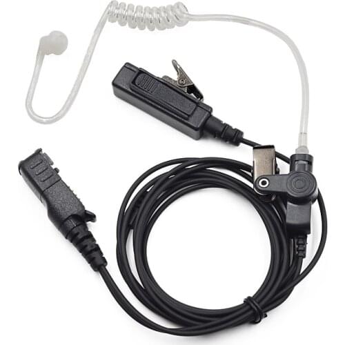 60Pcs Tube Earpiece Headset PTT Mic for Motorola MTP3250 MTP3200 DP2000 DP2400 Portable Radio Walkie Talkie