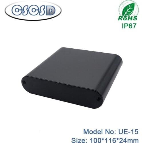 Aluminum Alloy Enclosure Electronic Case DIY Project Power Junction Box waterproof aluminum enclosure by CSCSD 1pcs 100*116*24mm