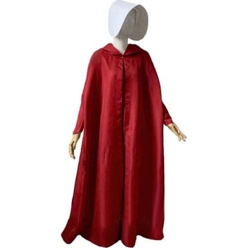 The Handmaid Tale The Handmaids Tale Cosplay Costume coat+dress++hat Elisabeth Moss June Osborne Offred Trench