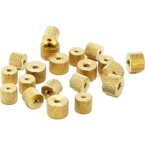 10pcs M2 M2.5 M3 M4 Brass knurled thumb nut