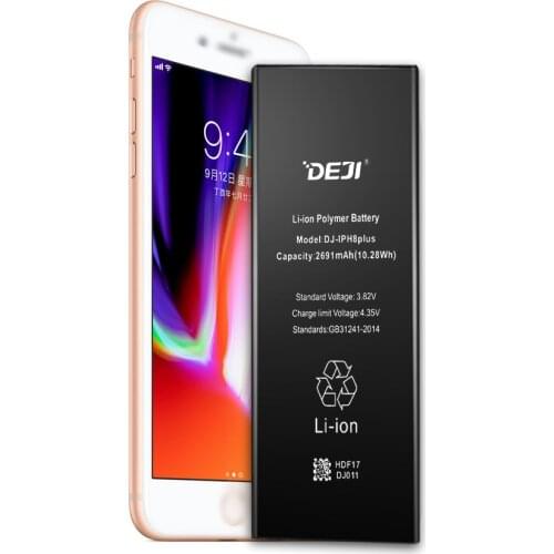 DEJI Original Li-Polymer Battery For iPhone 8Plus High Quality Real Capacity 2691mAh Cell phone Batteries Replacement With Tool